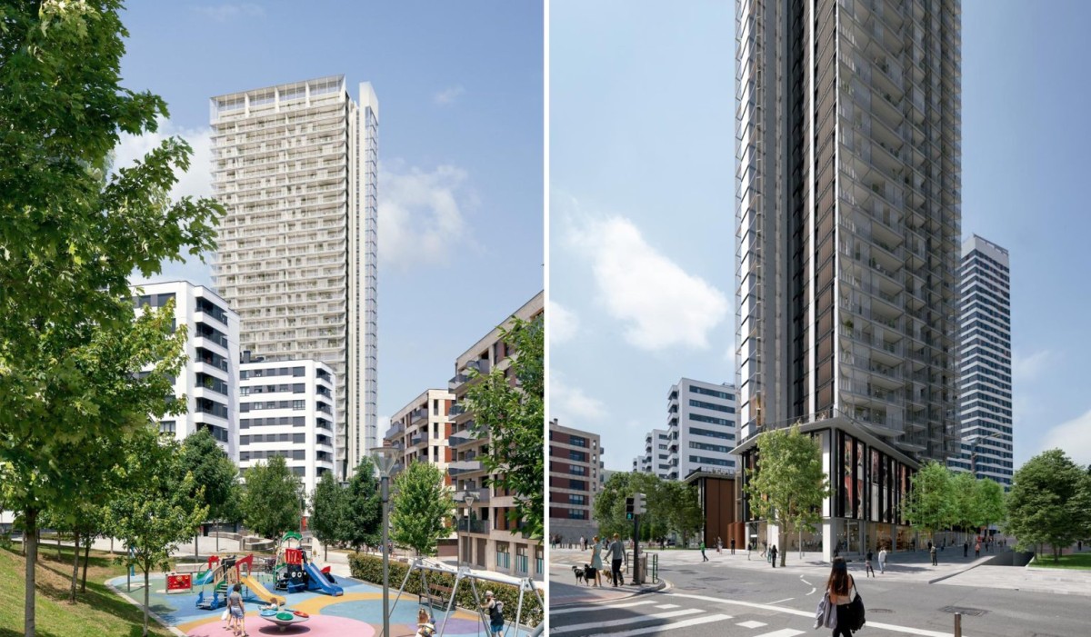 Así será el edificio de viviendas más alto del País Vasco que llegará en 2023: 119 metros y 35 plantas