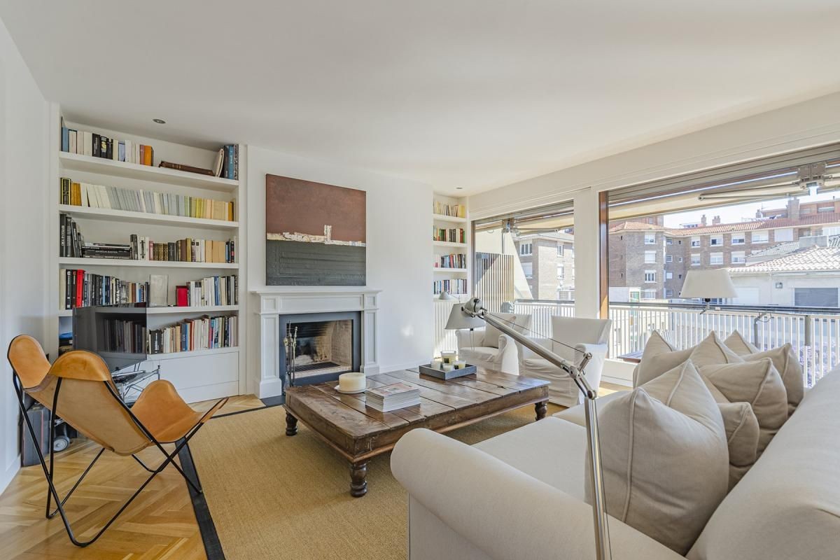 The property's living room is a warm, homely space