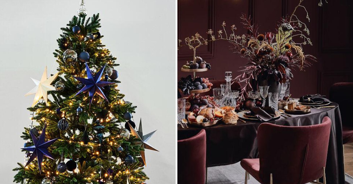 Decoraciones navideñas al estilo glam