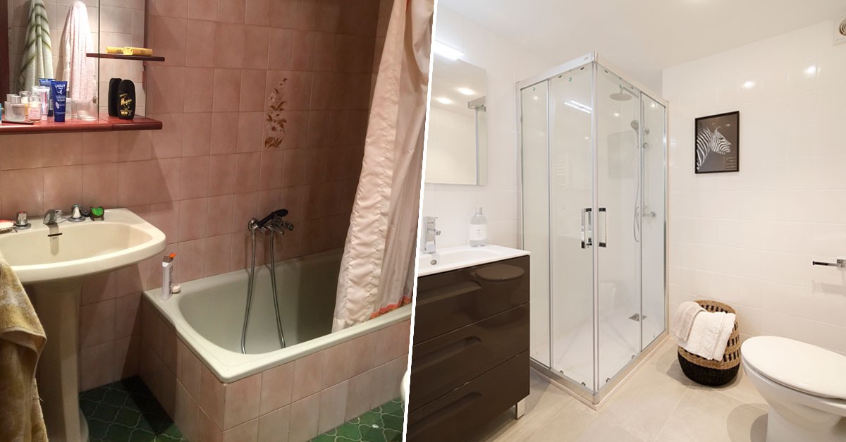Antes y después de un piso de 60 m2 reformado por poco dinero y listo para alquilar