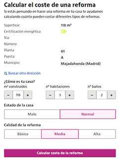 Llega la primera calculadora que te dice cuánto se revaloriza tu casa si la reformas