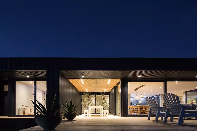 La casa, además de prefabricada, es sostenible