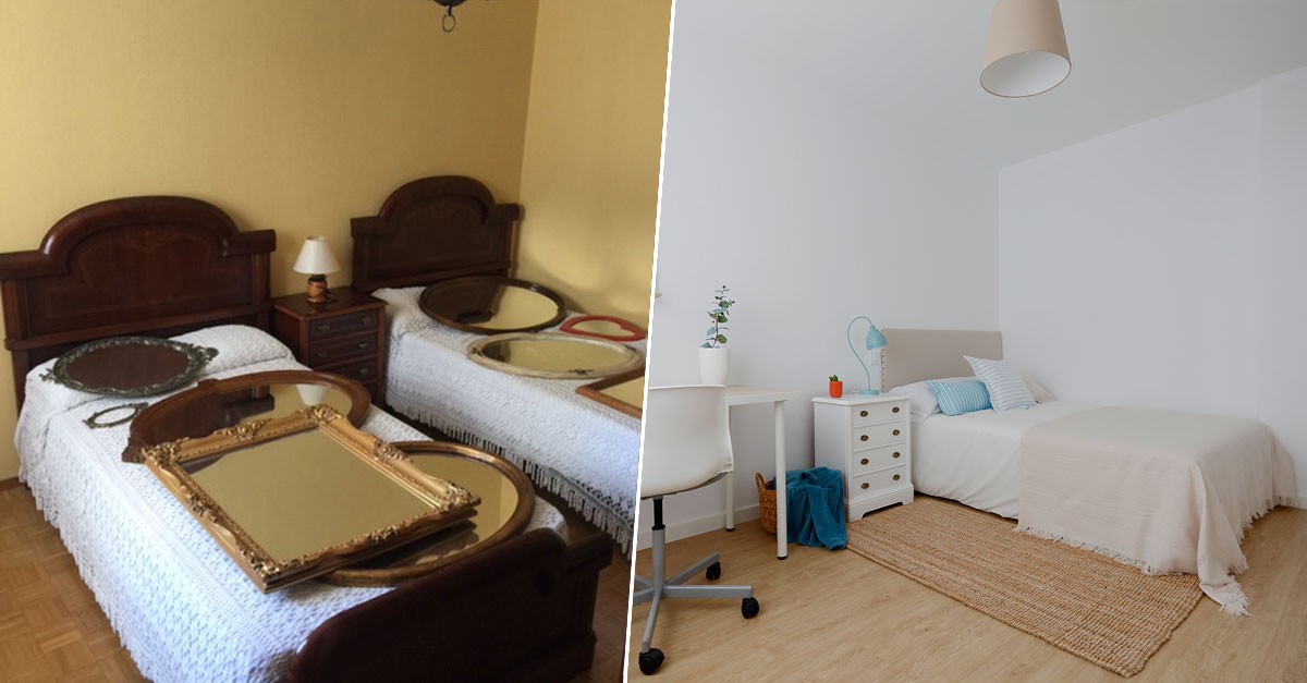 Antes y después: reforma barata convierte piso anticuado en casa ideal