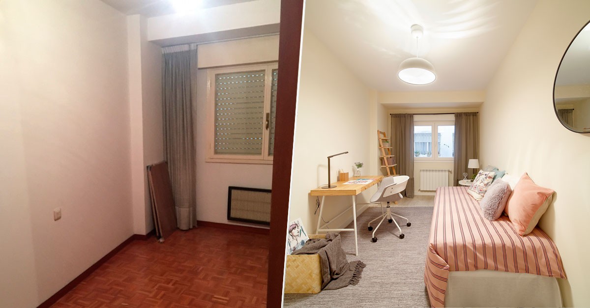 Antes y después: reforma barata convierte piso anticuado en casa ideal