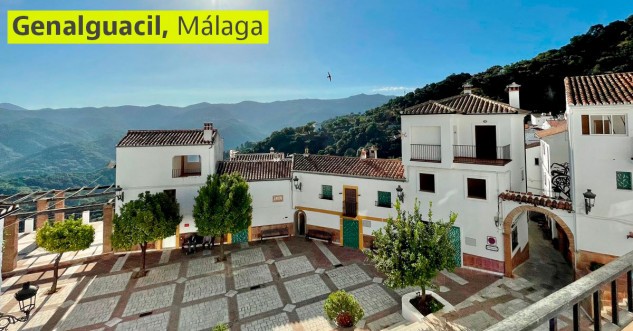 Cette maison donne sur la place principale de Genalguacil
