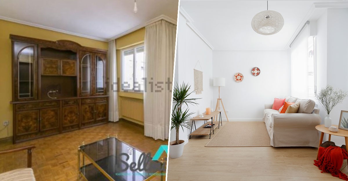 Antes y después: reforma barata convierte piso anticuado en casa ideal