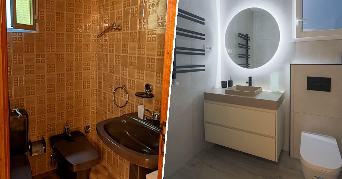 Cómo aumentar la sensación de espacio y luz en un piso de 60m2: el antes y después