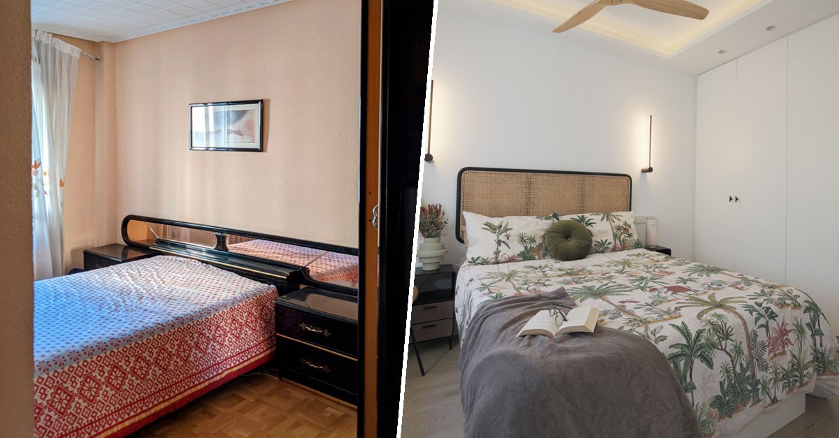Cómo aumentar la sensación de espacio y luz en un piso de 60m2: el antes y después