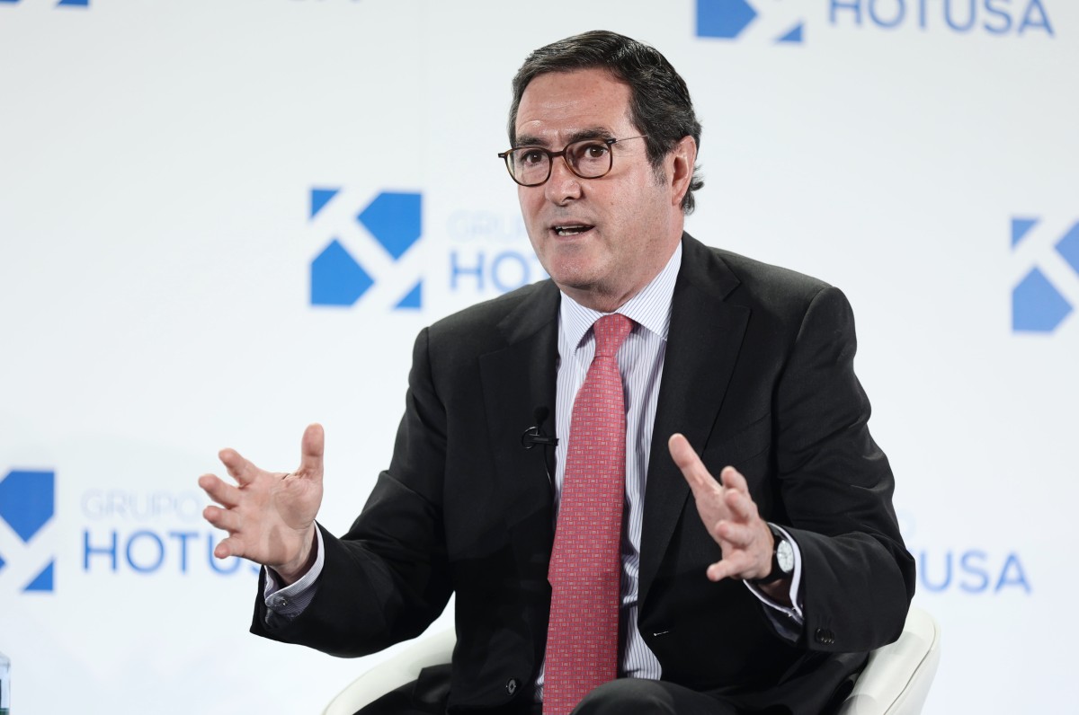 El presidente de la CEOE, Antonio Garamendi