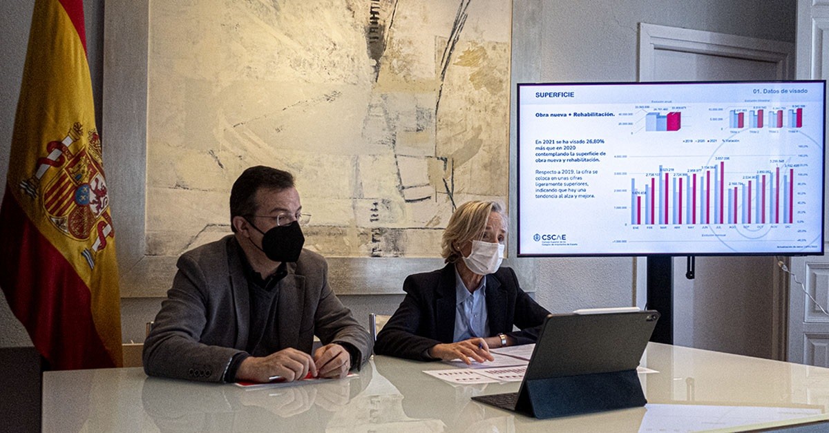 Los visados de vivienda nueva crecieron un 23% en 2021, según Cscae