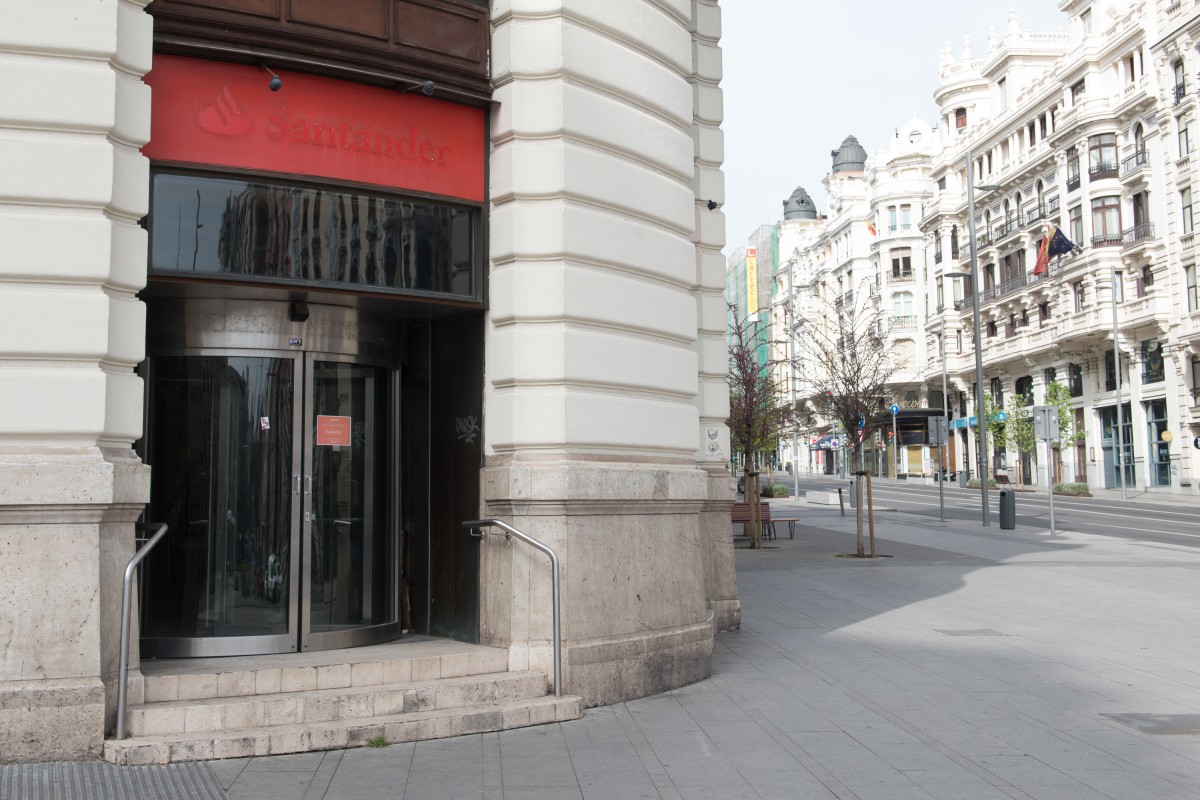 Una oficina de Banco Santander