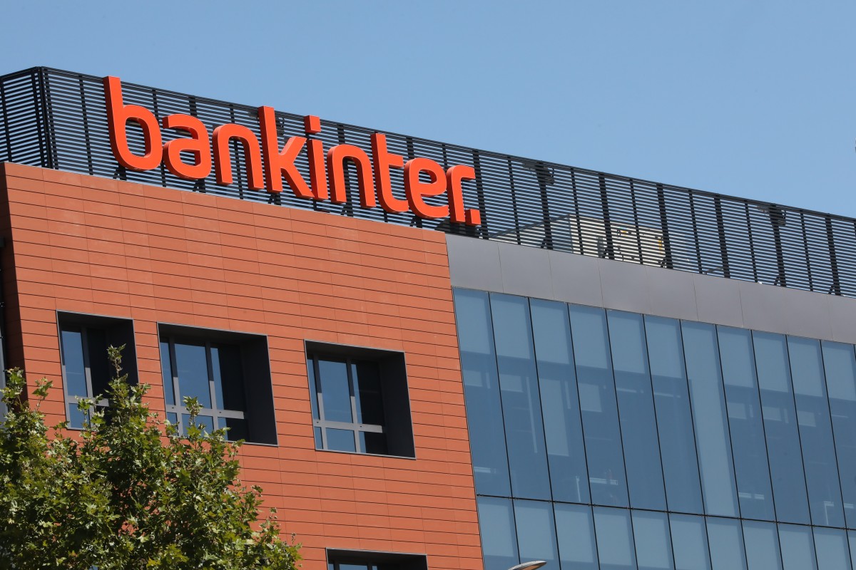 Fachada de la empresa Bankinter ubicada en Madrid