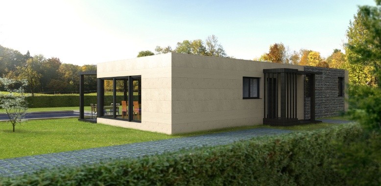 Una casa prefabricada de 100 m2 por 142.000 euros