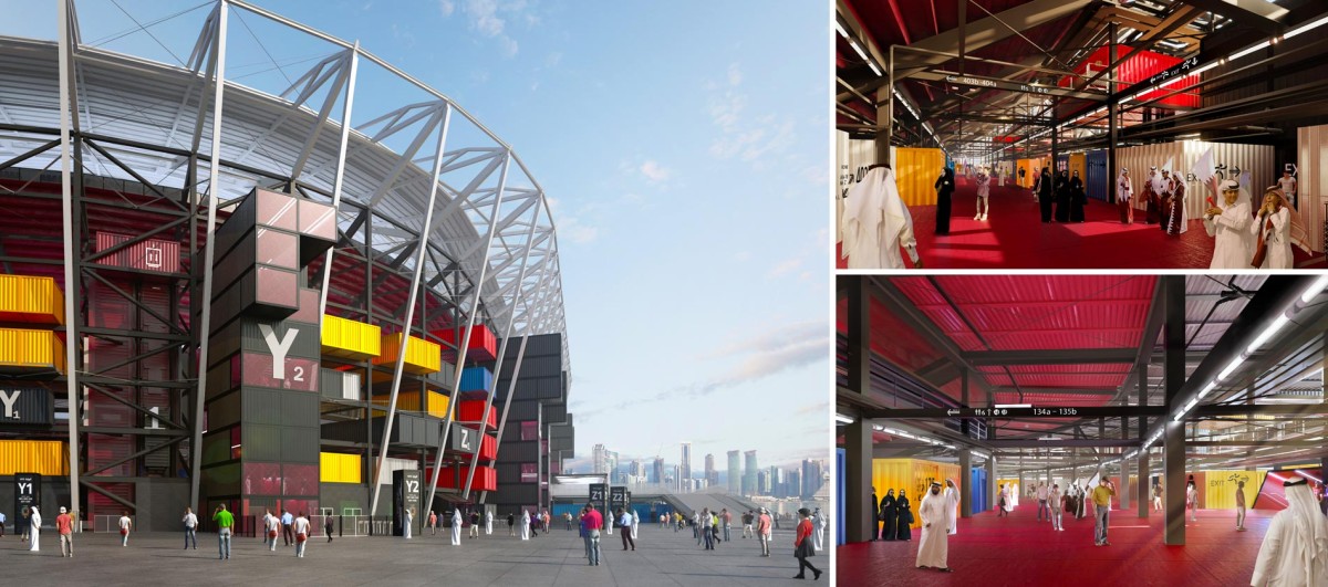 Por los pasillos se observan los contenedores