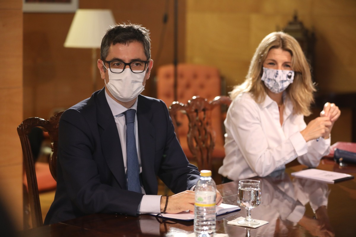 El ministro de la Presidencia, Félix Bolaños