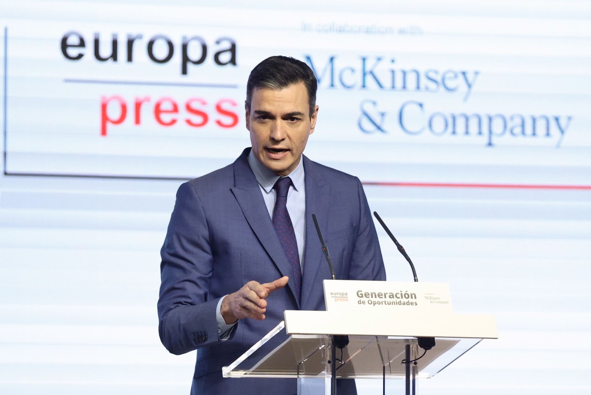 El presidente del Gobierno, Pedro Sánchez