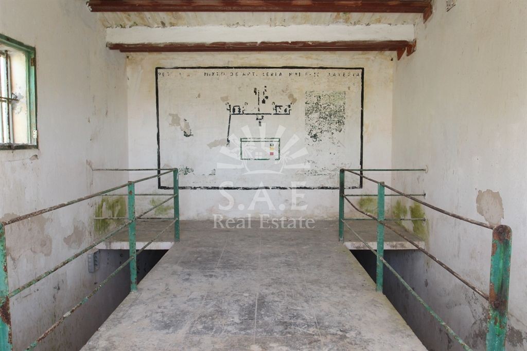 Interior de la base militar