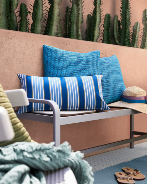 Cómo decorar una terraza abierta con muebles de Ikea