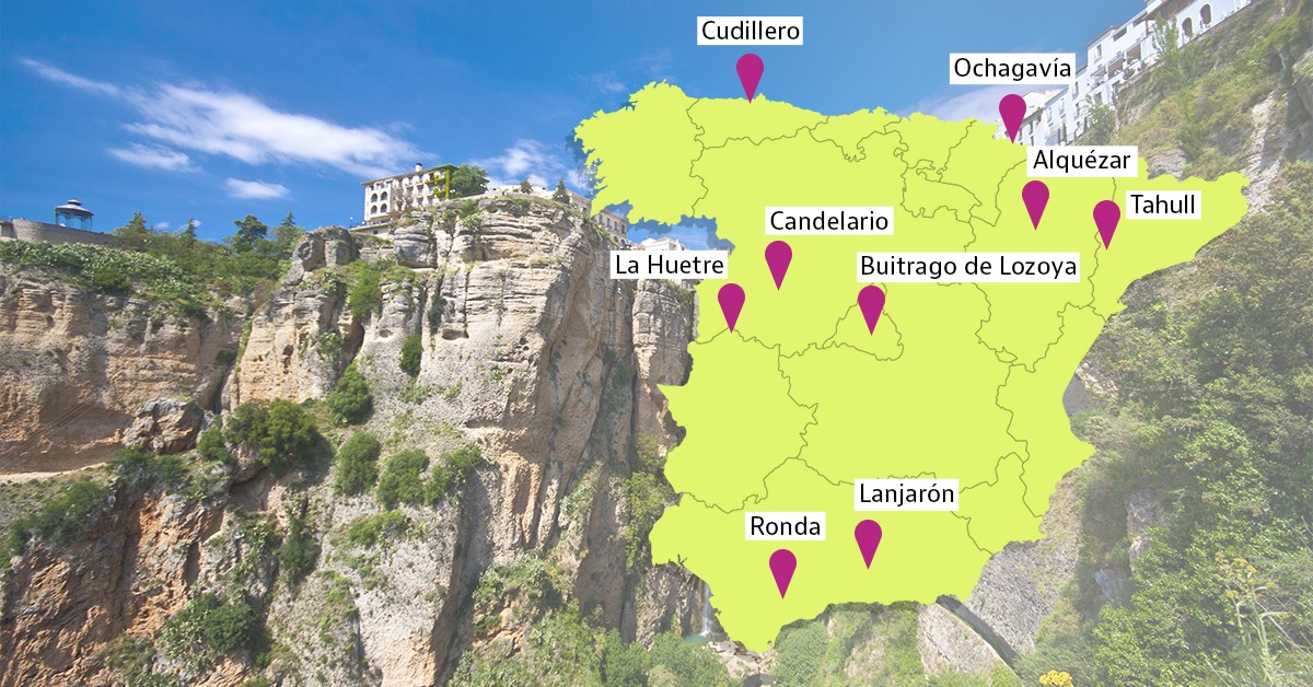 El mapa de los pueblos de montaña más bonitos de España