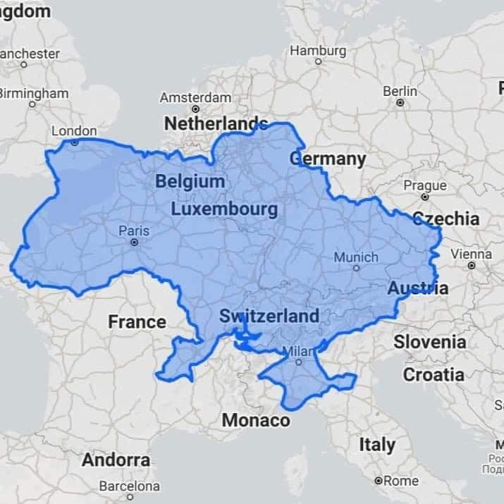 Así de grande es Ucrania en el mapa de Europa: por qué importa tanto este país