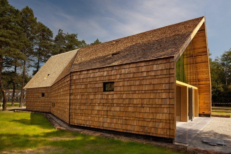 Exterior lateral iglesia prefabricada