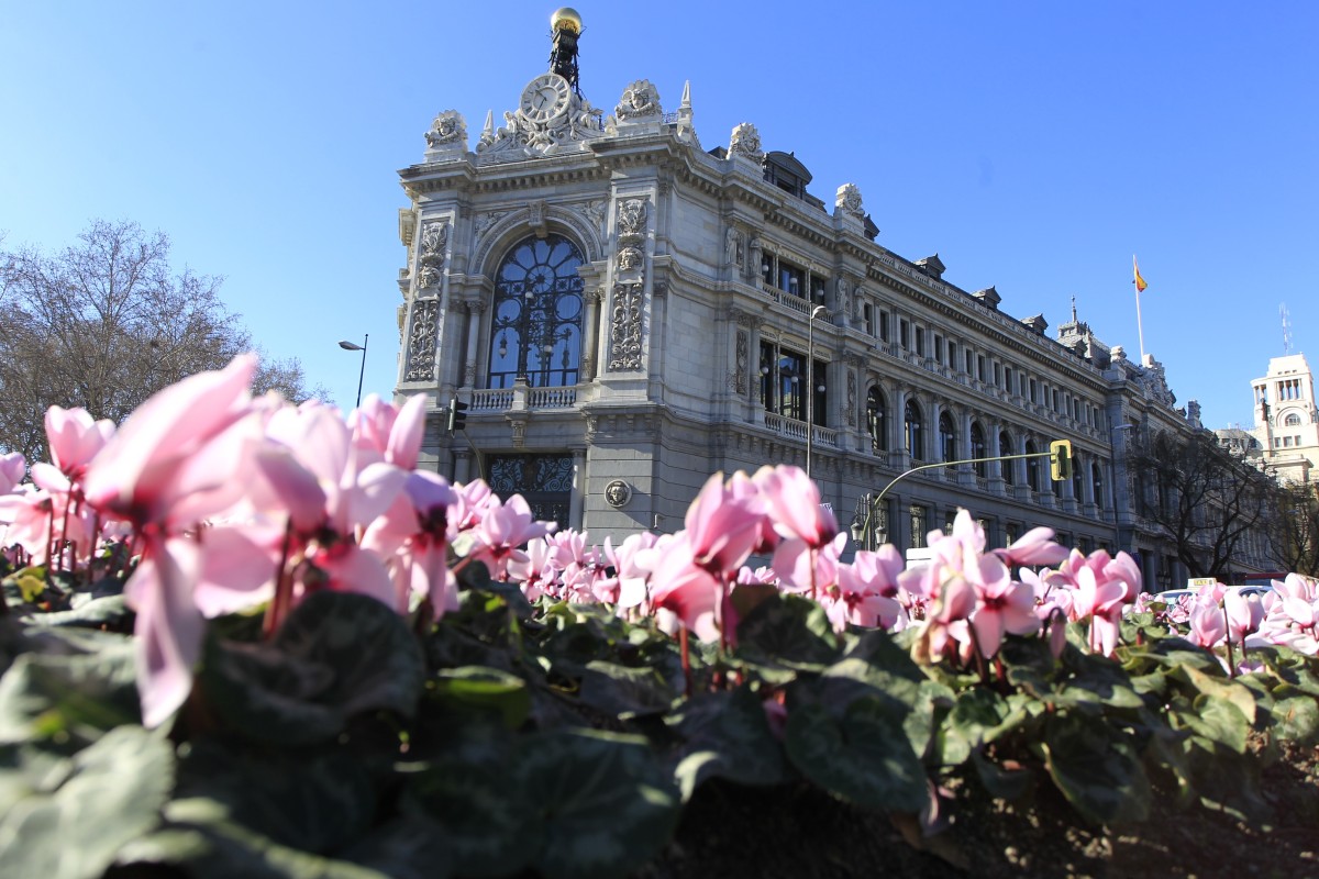 Fachada del Banco de España en Madrid
