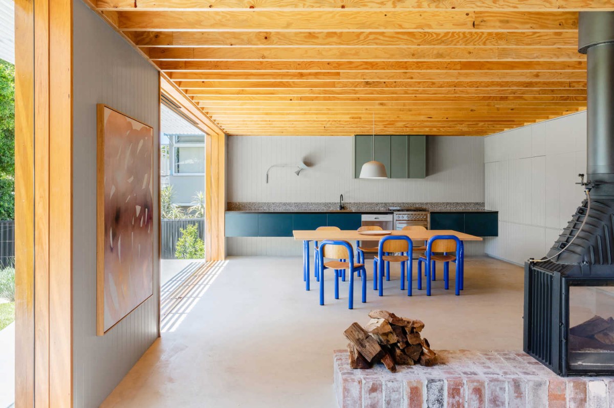 Una casa prefabricada al lado de la playa