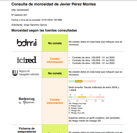 Verifica si tu próximo inquilino está en una lista de morosos
