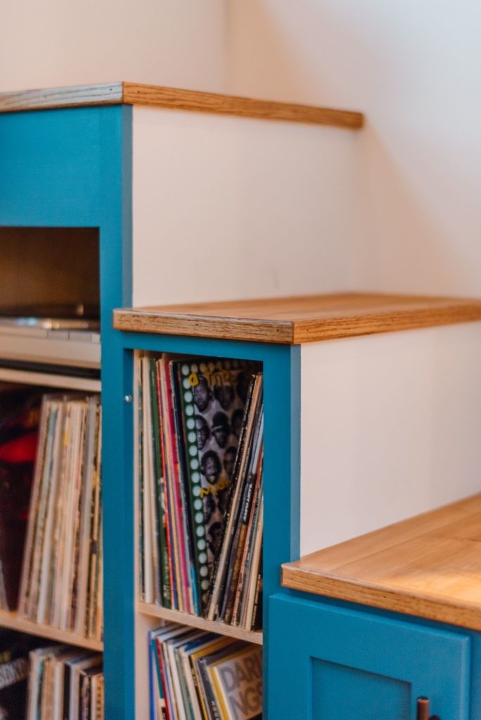 Detalle librería tiny house