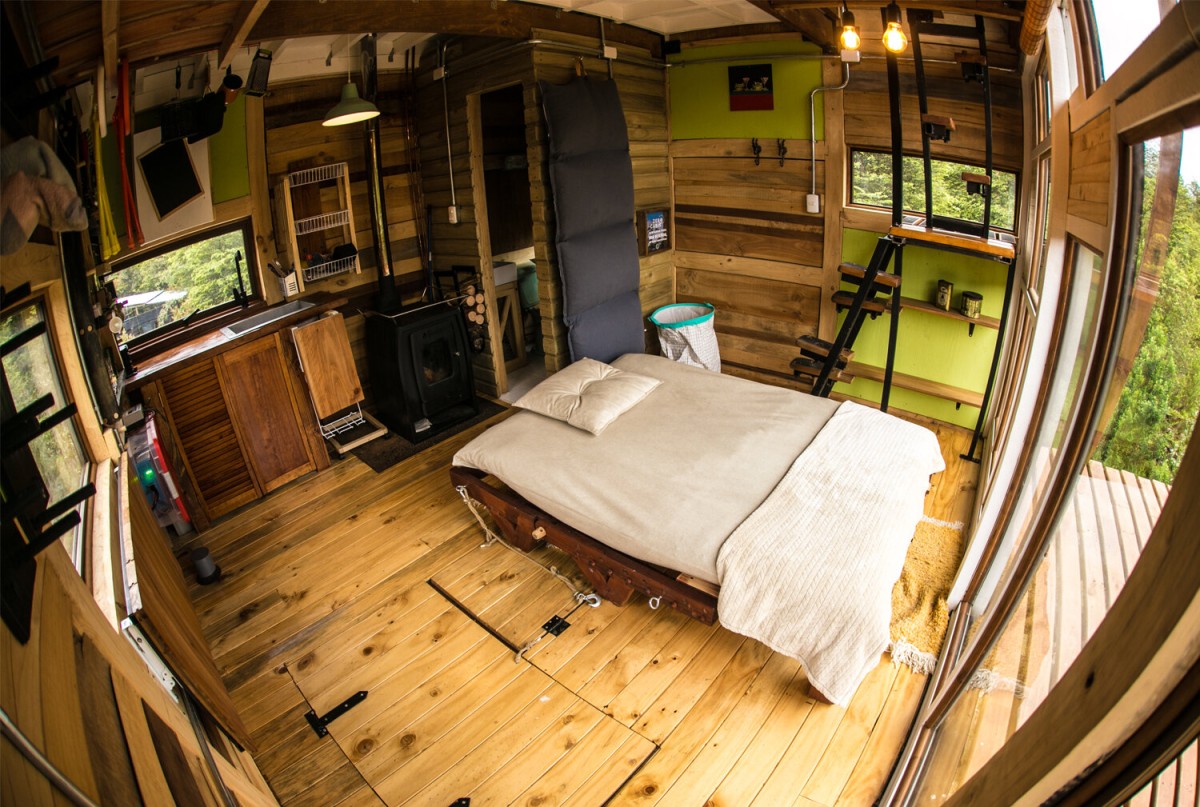 La madera, protagonista de esta cabaña prefabricada