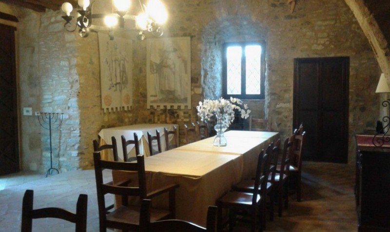 Comedor del castillo de Roseto Capo Spulico