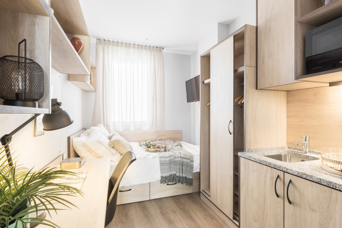Así es la nueva residencia de estudiantes de Zaragoza: 200 plazas desde 410 euros al mes
