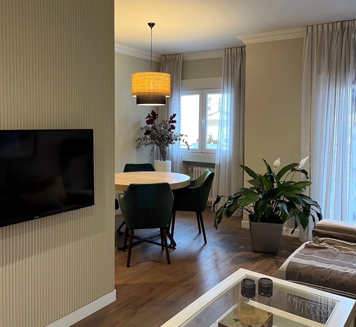 Reforma piso en calle Palencia salón comedor