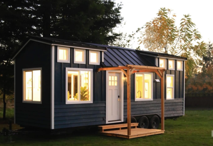 Casa prefabricada móvil de diseño rústico por 52.572 euros.