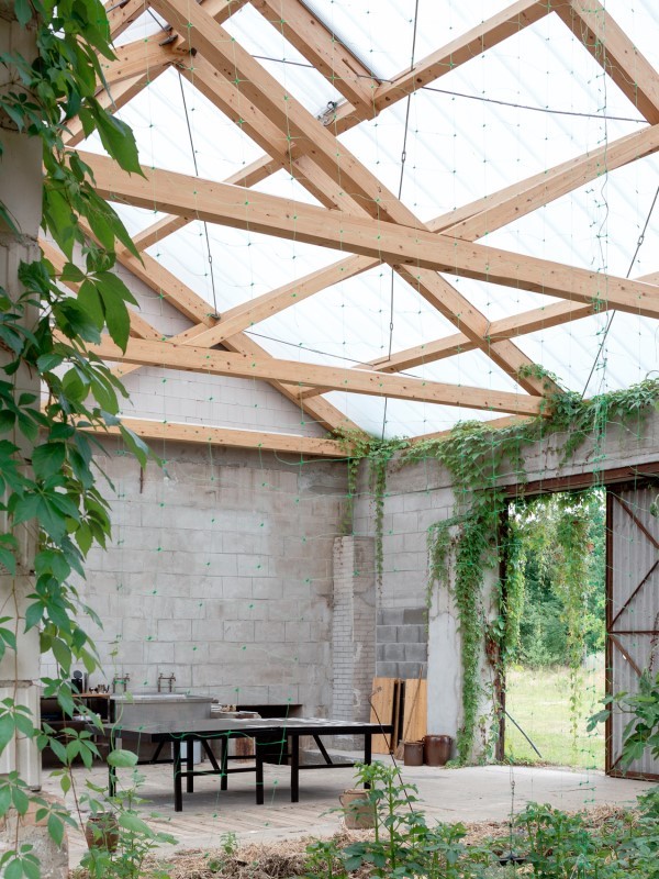 Espacio de trabajo en el huerto Gutshof Güldenhof