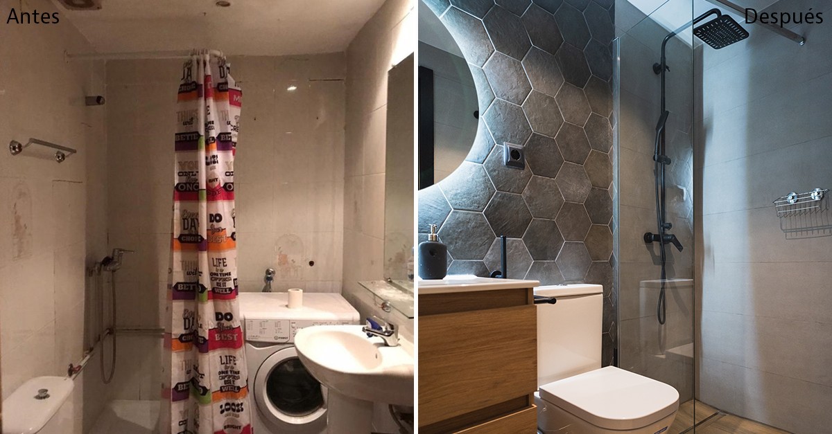 antes y después en un apartamento de 54m2