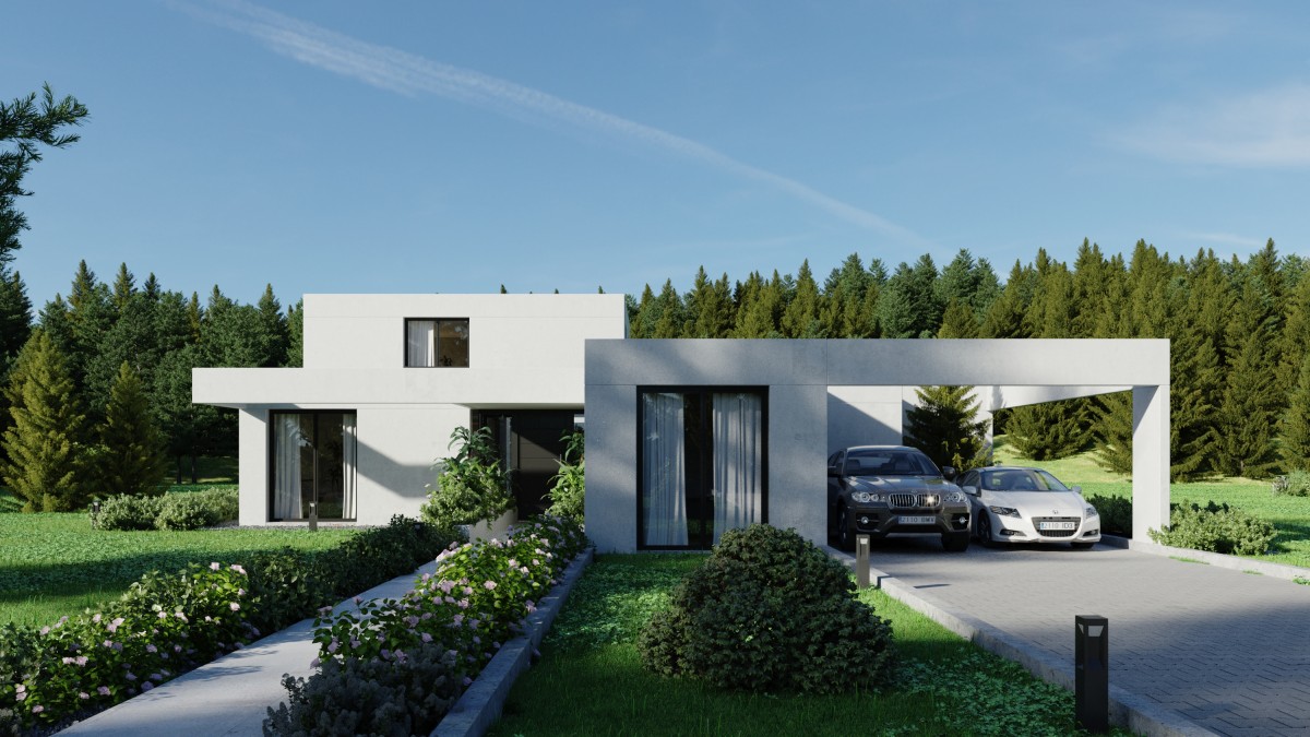 Garaje hormigón sin puerta