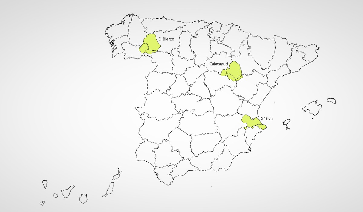 Mapa de las provincias que existieron en 1822