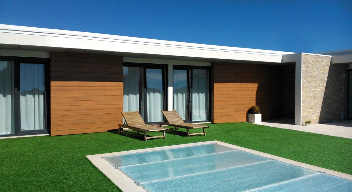 Exterior de una vivienda modular