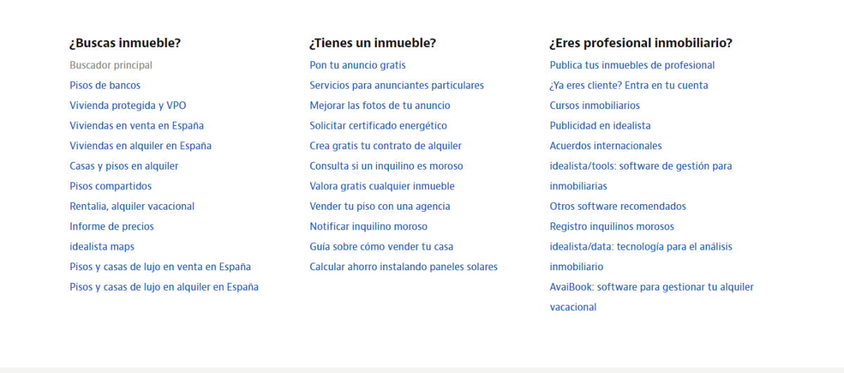 Estas inmobiliarias tienen su propia web dentro de idealista.