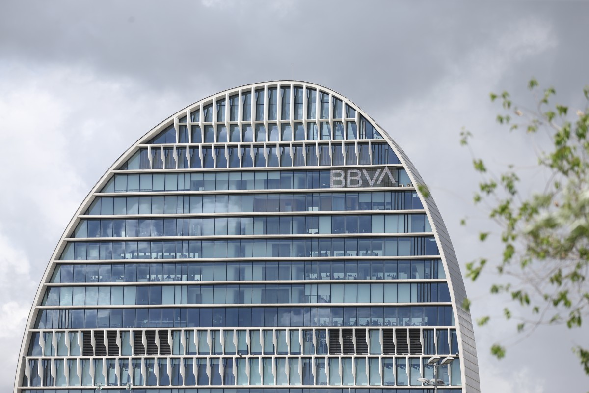 Edificio de la sede de BBVA en Madrid