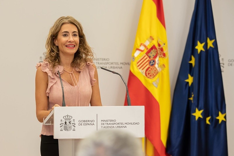 La ministra de Transportes, Movilidad y Agenda Urbana, Raquel Sánchez