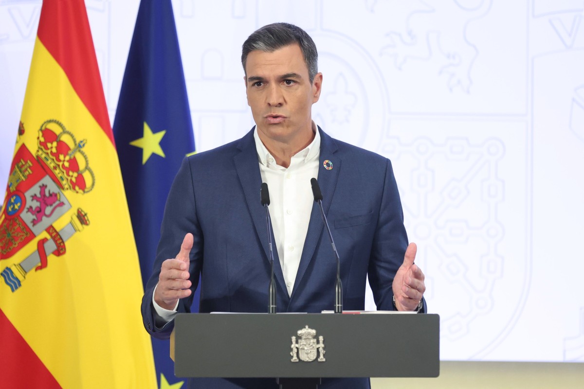 El presidente del Gobierno, Pedro Sánchez