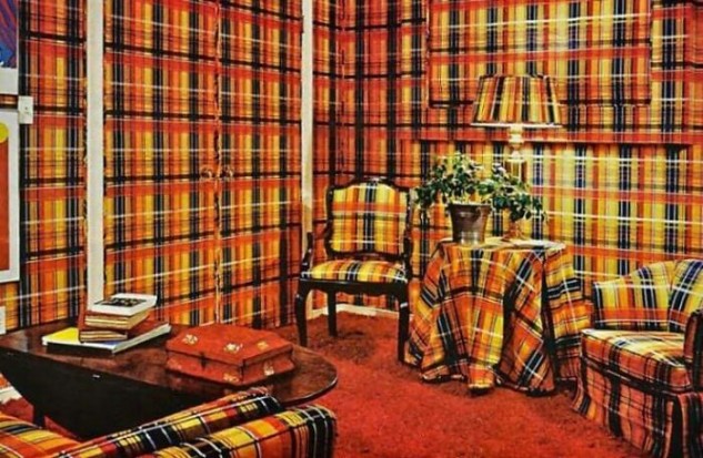 Paredes y textiles que se mimetizan