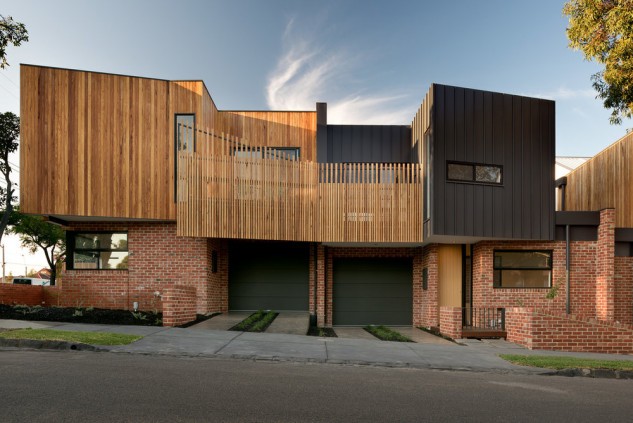 Unas bonitas casas adosadas de diseño que ahorran energía y agua