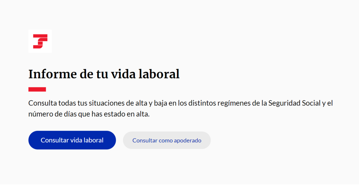 vida laboral sms móvil