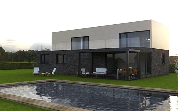 Vivienda prefabricada de hormigón