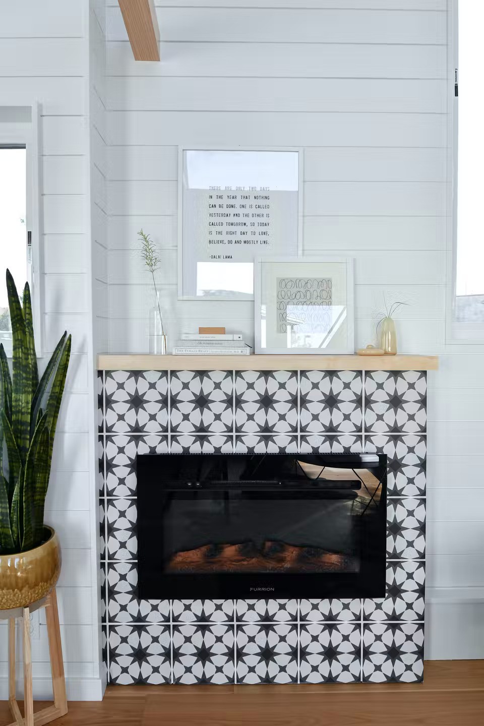 Chimenea en el salón