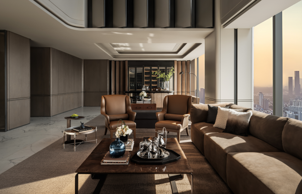 Un piso de lujo con vistas al 'skyline' de Pekín y un diseño inspirado en la alta costura italiana