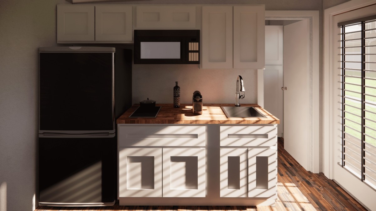 Ejemplo de cocina de las cabinas